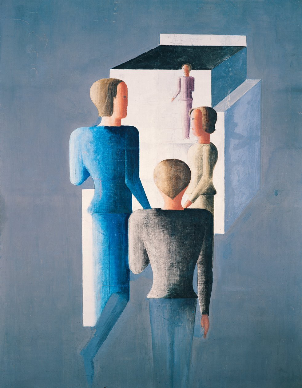 Dört Rakam ve Bir Küp by Oskar Schlemmer