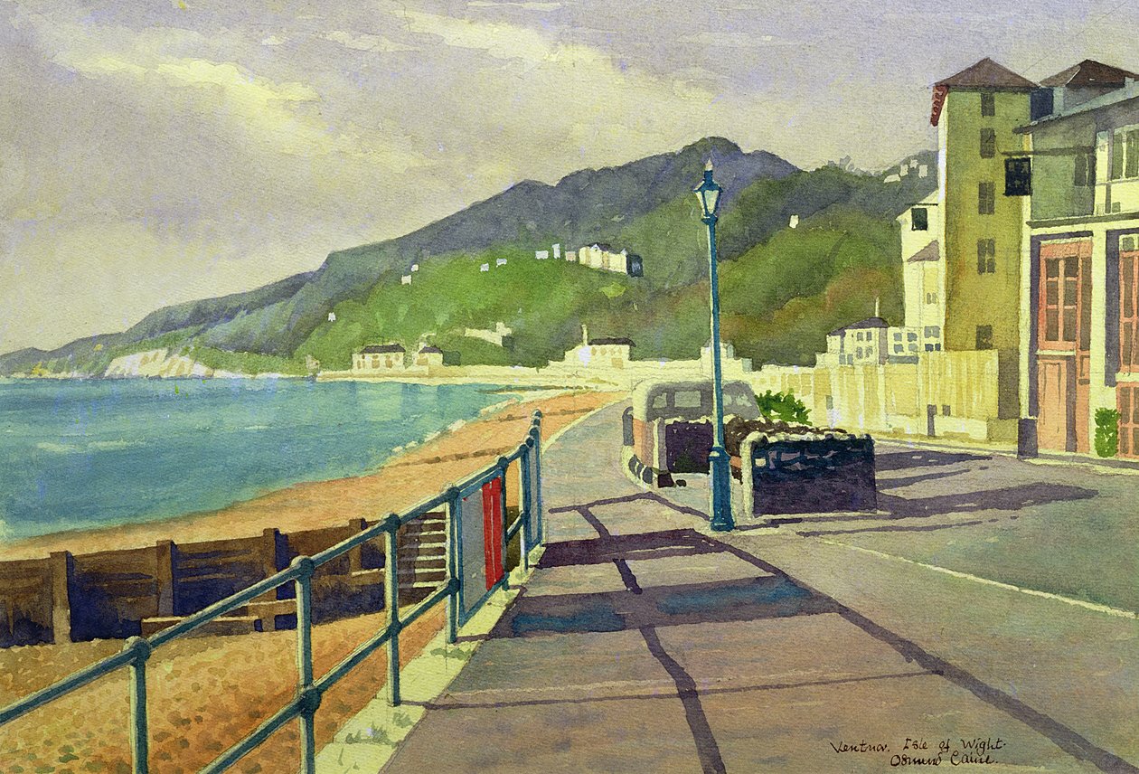 Ventnor, Wight Adası (kağıt üzerinde wc) by Osmund Caine