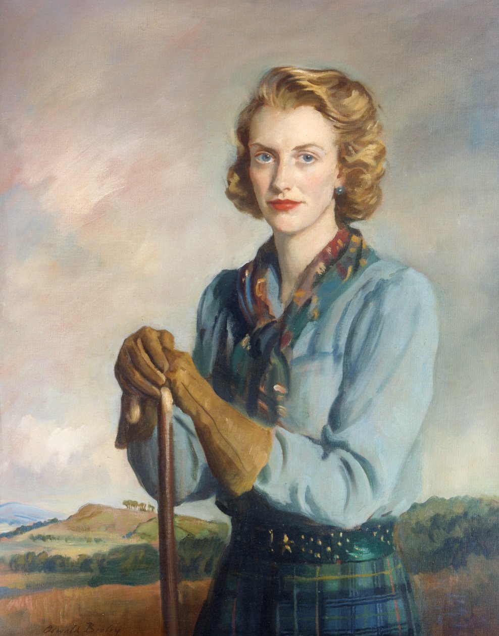 Elizabeth'in portresi by Oswald Hornby Joseph Birley