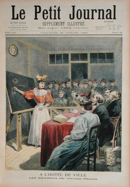 Paris Belediye Binasındaki Genç Kızların İncelenmesi, Le Petit Journal, 28 Temmuz 1895 by Oswaldo Tofani