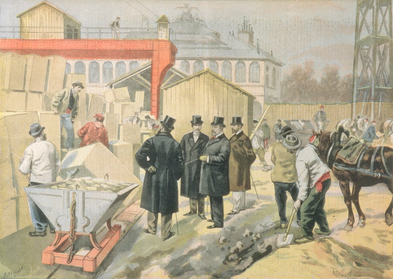 Galler Prensi (1841-1910) 1900 Evrensel Sergisinin İnşaat Alanını Ziyaret, 