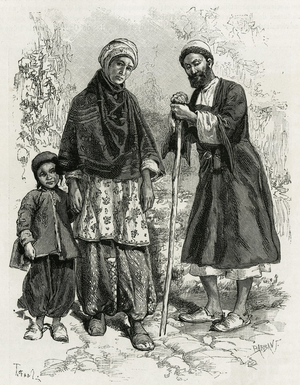 Bir Guebre ailesi by Oswaldo Tofani