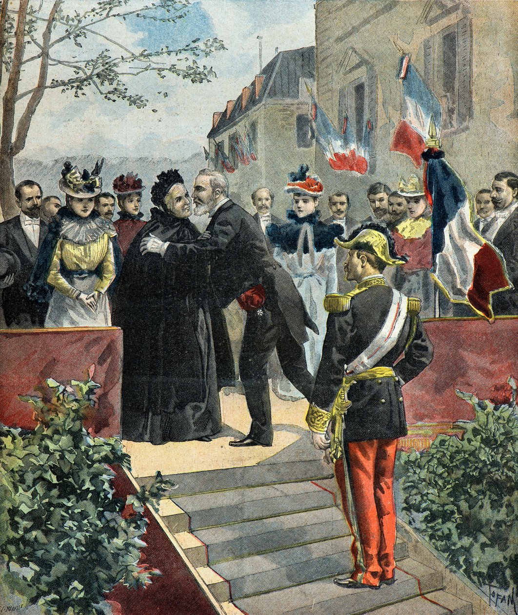 Emile Loubet annesini ziyaret etti by Oswaldo Tofani