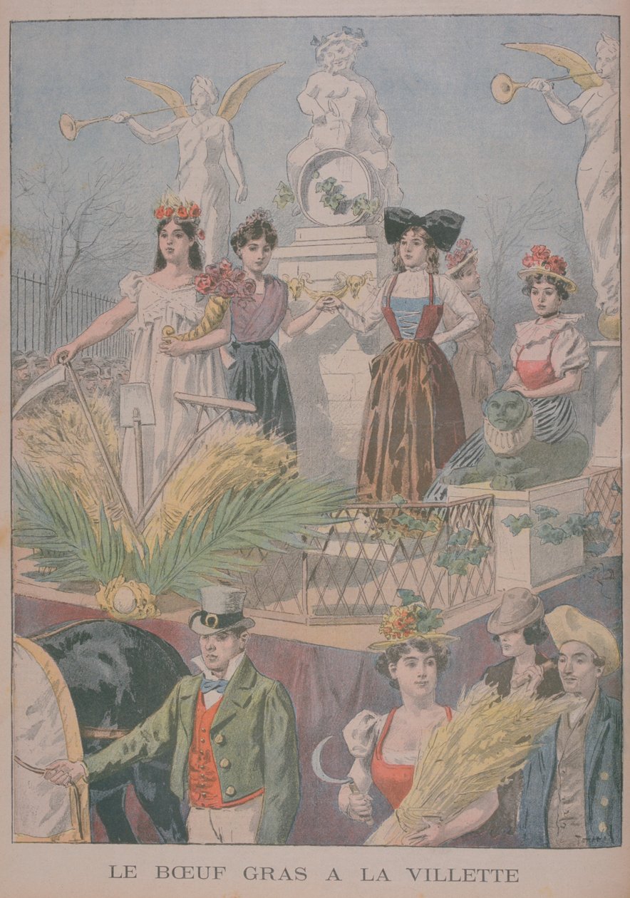 Yağlı Öküz şenlikleri, Villette, Paris, 1900 by Oswaldo Tofani