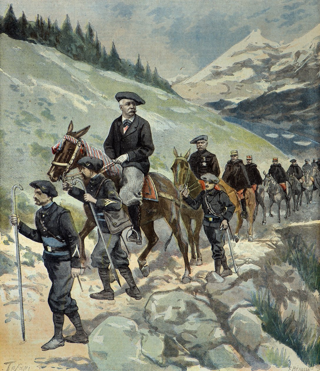 Felix Faure 1897 yılında Alpler