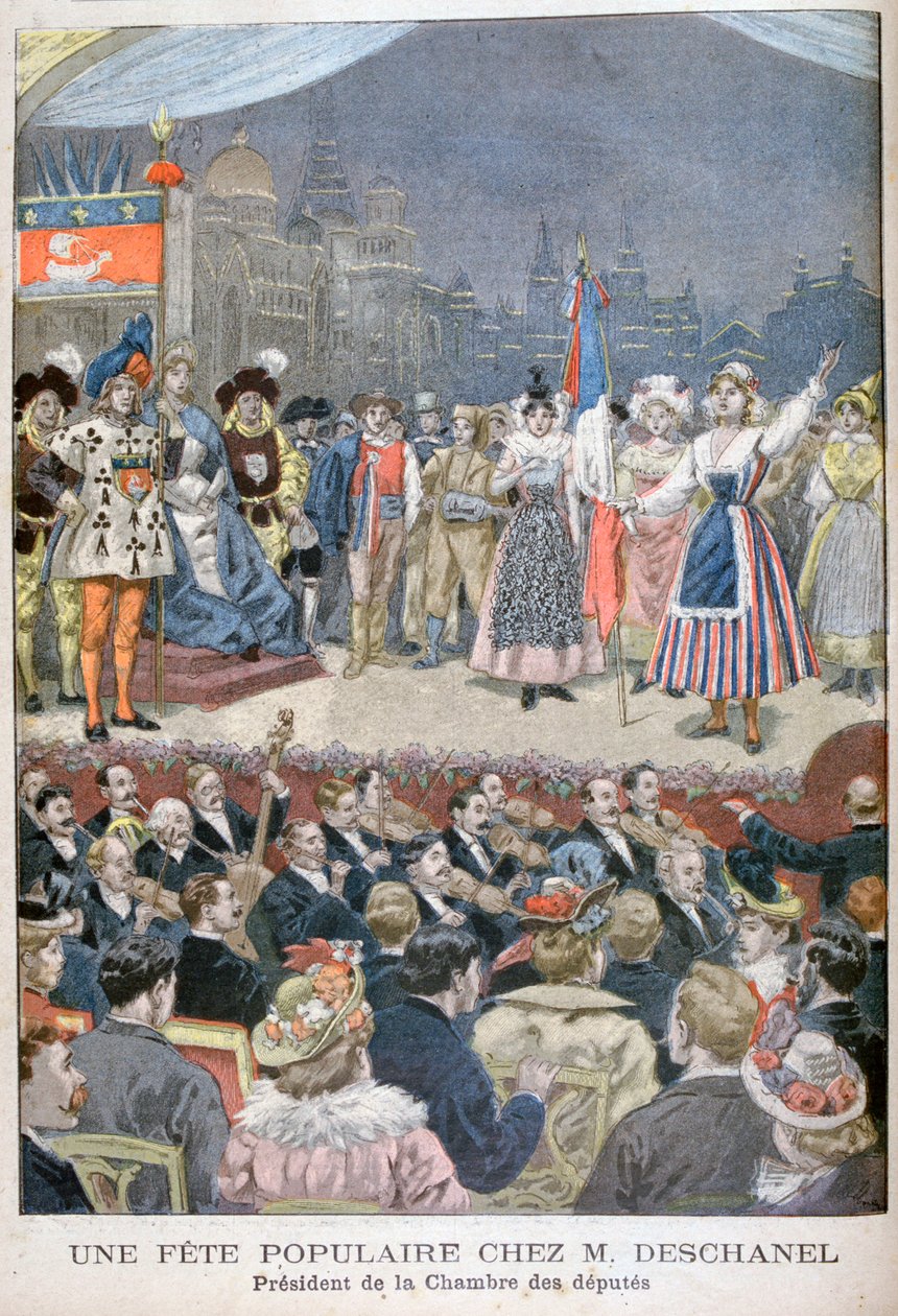 1900 Fransa Cumhurbaşkanı Paul Deschanel ile popüler şenlik. by Oswaldo Tofani