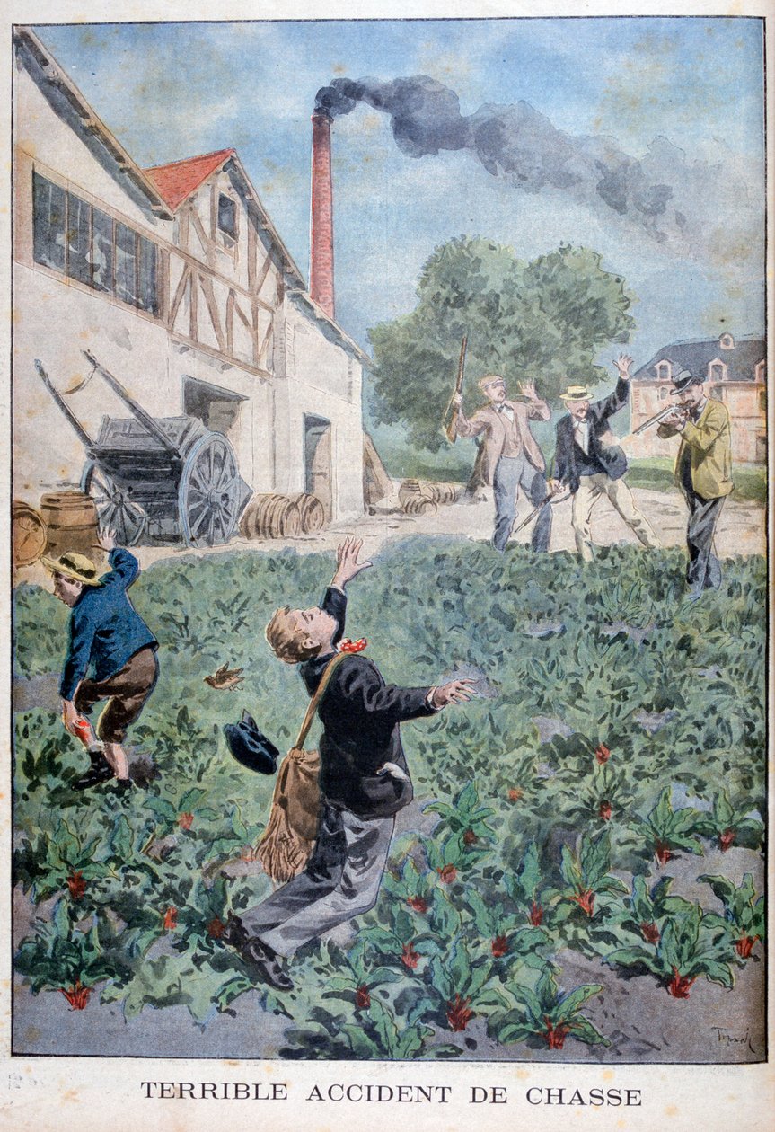 Av kazası, 1900 by Oswaldo Tofani