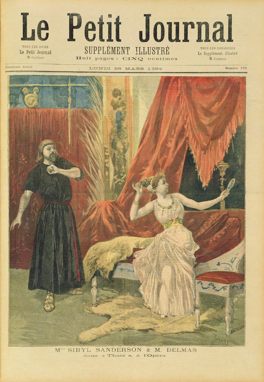 Matmazel Sibyl Sanderson (1865-1903) ve Mösyö Jean Francois Delmas (1861-1933), 