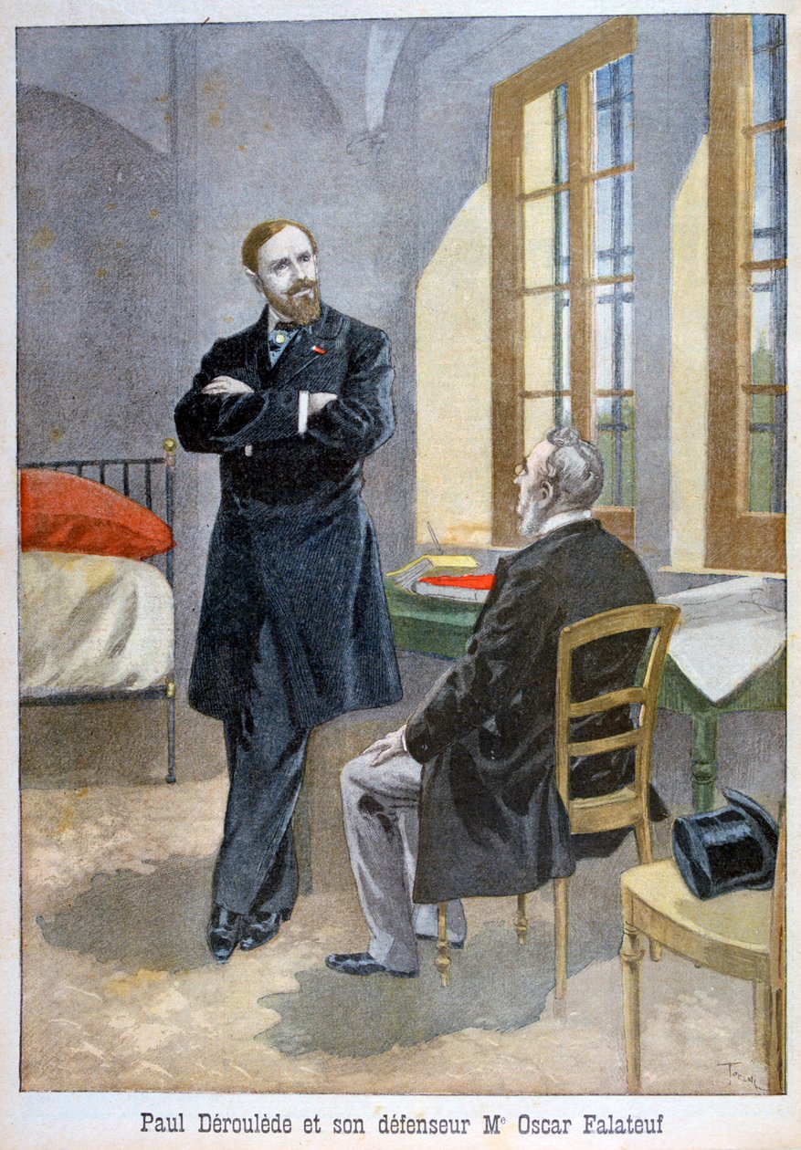 Paul Déroulède ve savunucusu Oscar Falateuf, 1899. by Oswaldo Tofani