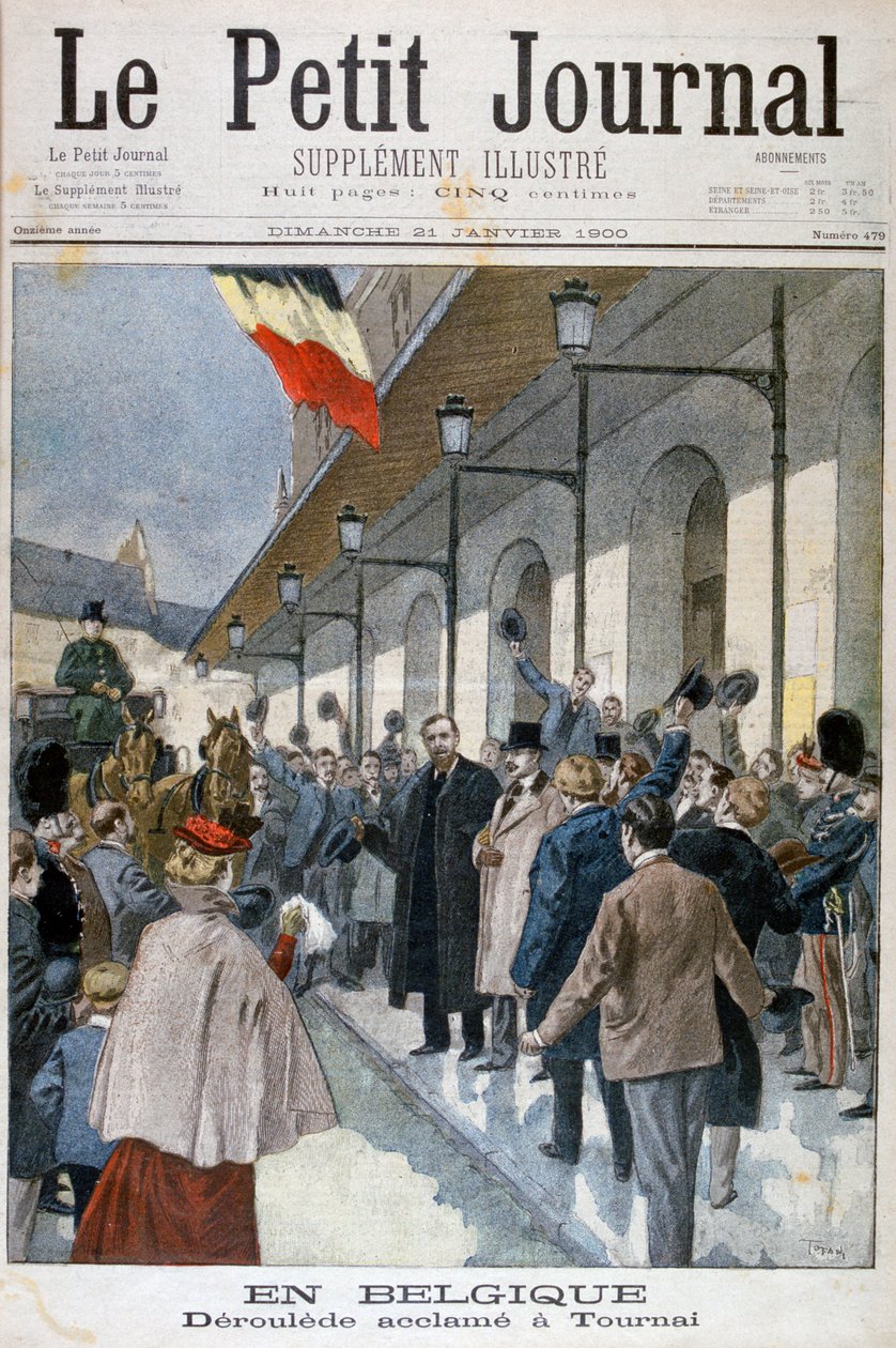 Paul Déroulède, 1900 yılında Tournai, Belçika