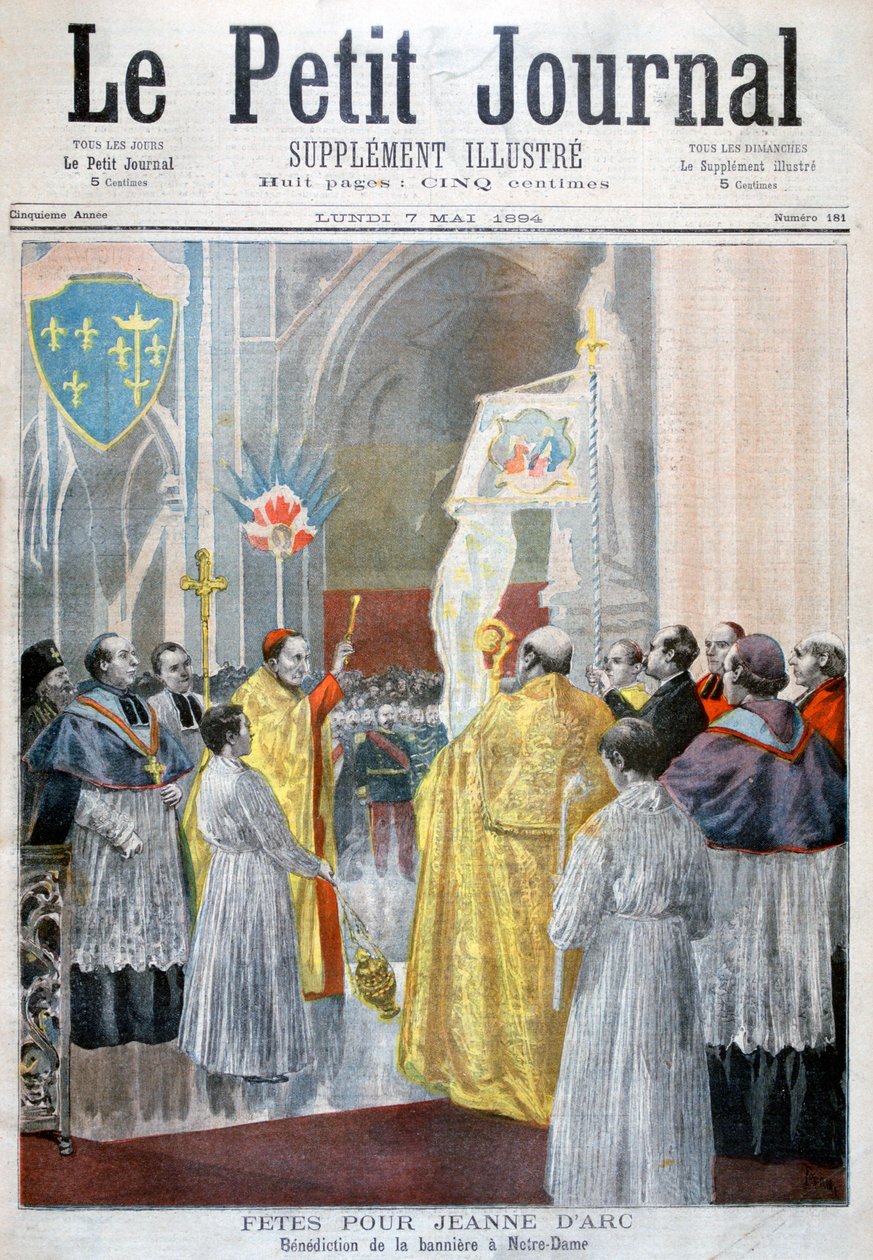 Joan of Arc anma töreni, Notre Dame, Paris, 1894 by Oswaldo Tofani
