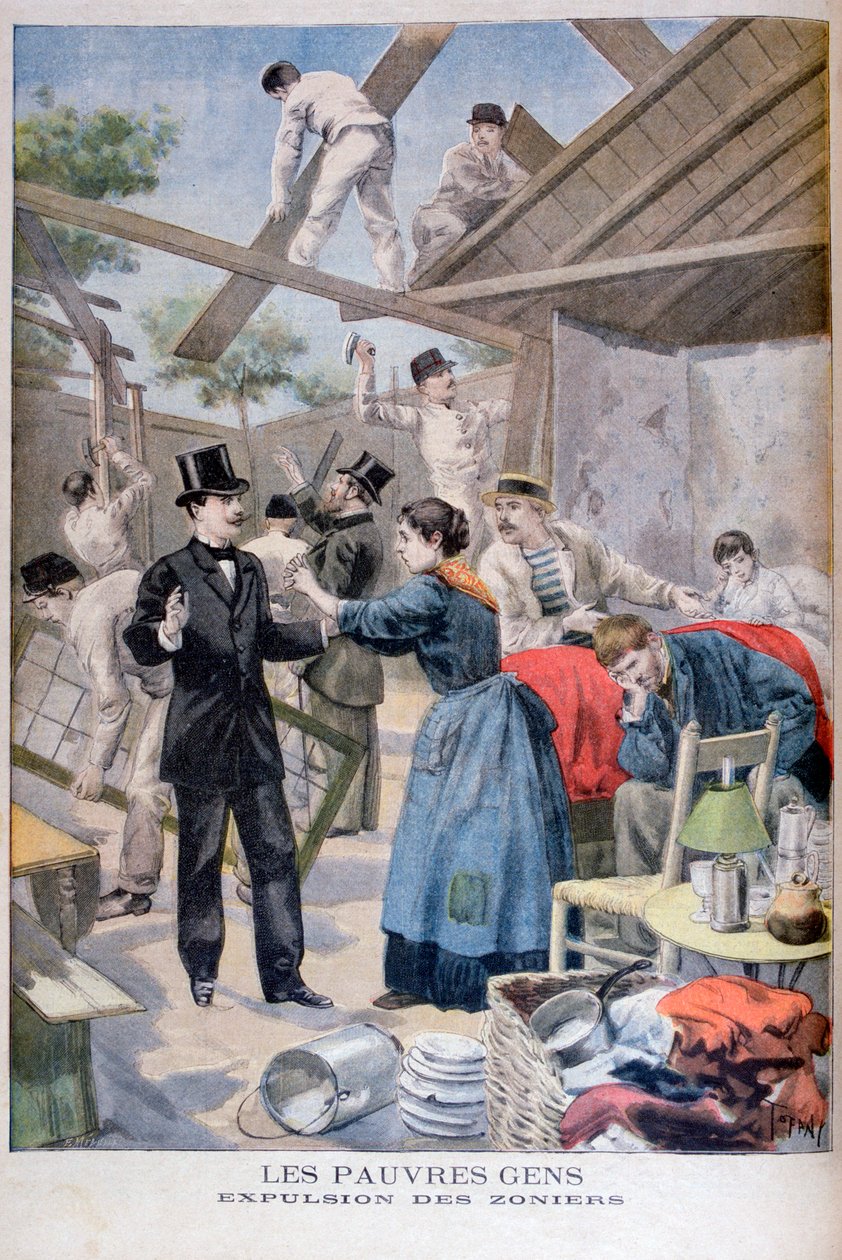 Yoksulların Gecekondulardan Kovulması, 1895 by Oswaldo Tofani