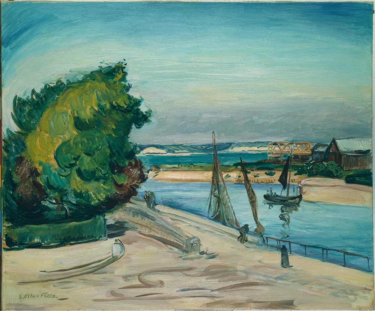Le Havre, Liman girişi by Othon Friesz