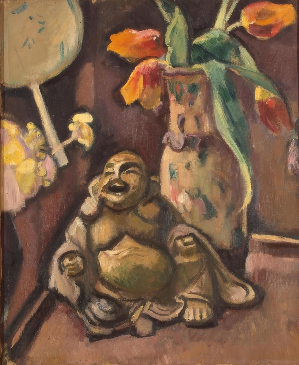 Buda heykelciği ile natürmort by Othon Friesz