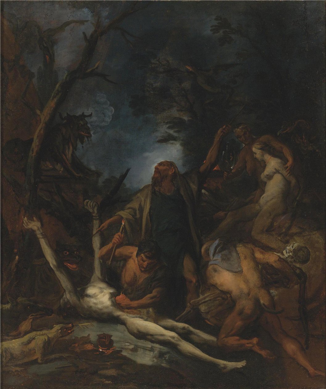 Siyah bir kütlede cadılar by Ottaviano Dandini