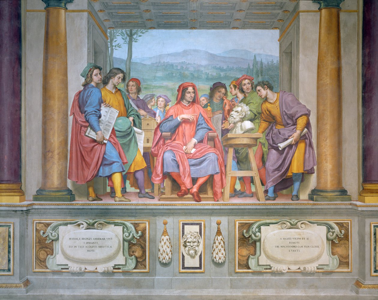 Lorenzo sanatçılar arasında by Ottavio Vannini