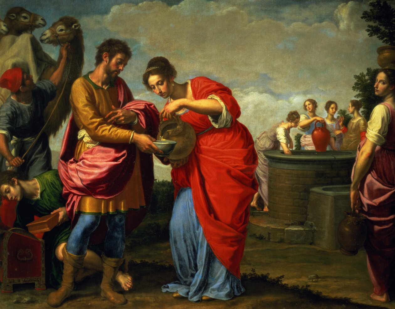 Rebecca ve Eliezer Kuyuda, c.1626-27 by Ottavio Vannini