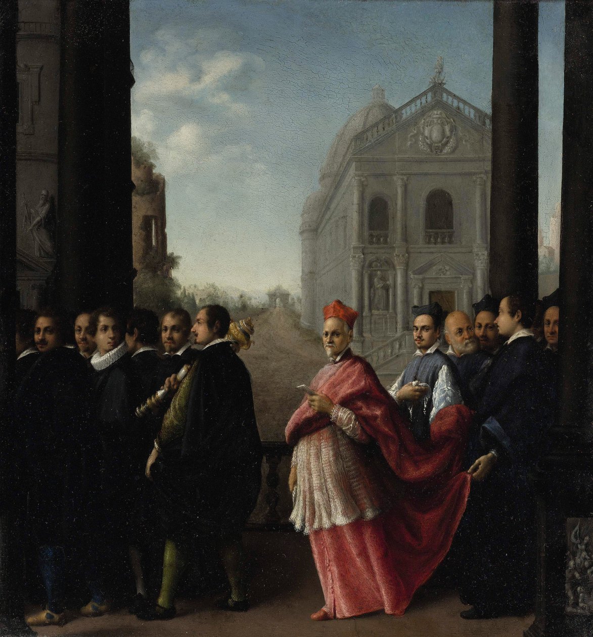 Bir Kardinal Alayı, 1621. by Ottavio Mario Leoni
