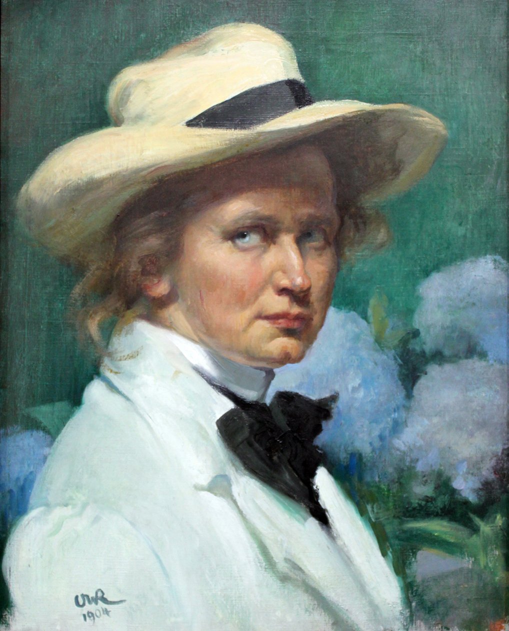 Şapkalı Otoportre by Ottilie Roederstein