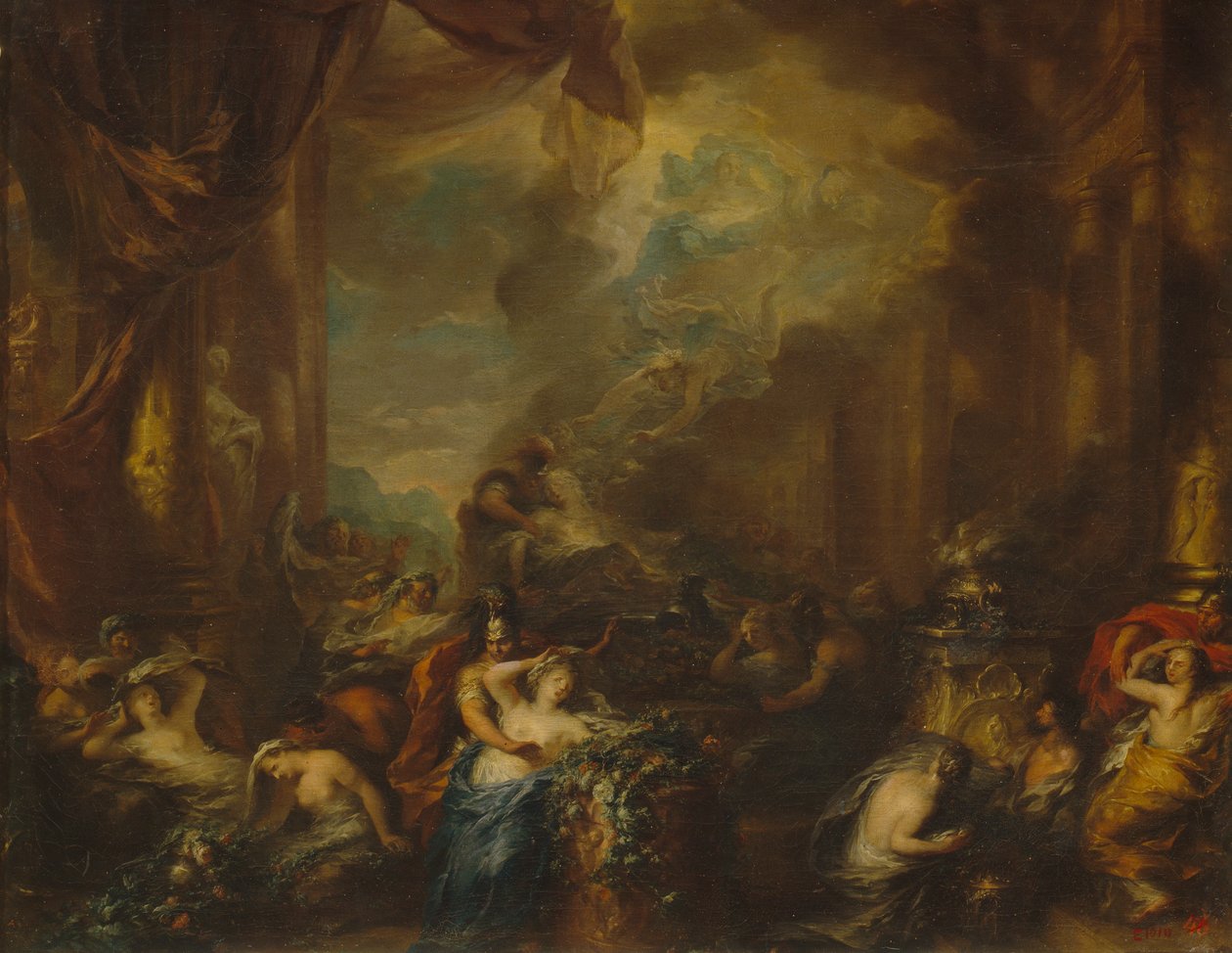 Dido kendini tehlikede yakıyor. by Ottmar Elliger
