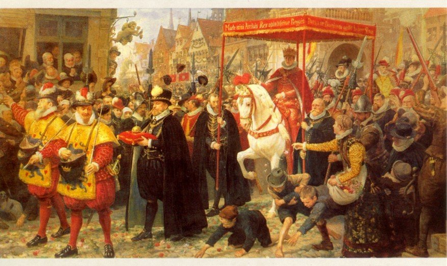 Christian d. 4.s taç giyme töreni 1596 by Otto Bache