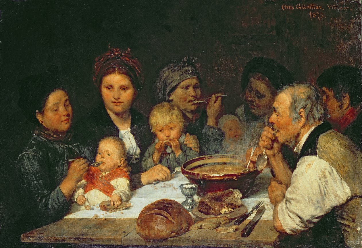 Masadaki İşçiler, Thueringen, 1875 by Otto Edmund Guenther