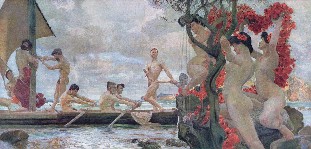 Ulysses ve Sirenler, 1900 dolayları by Otto Greiner