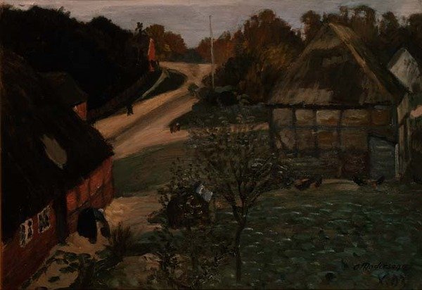 Worpswede Köyü by Otto Modersohn