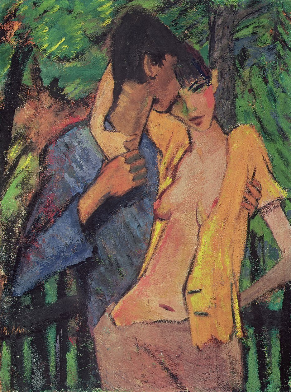 Aşıklar (Sanatçı ve Irene Altmann) by Otto Mueller