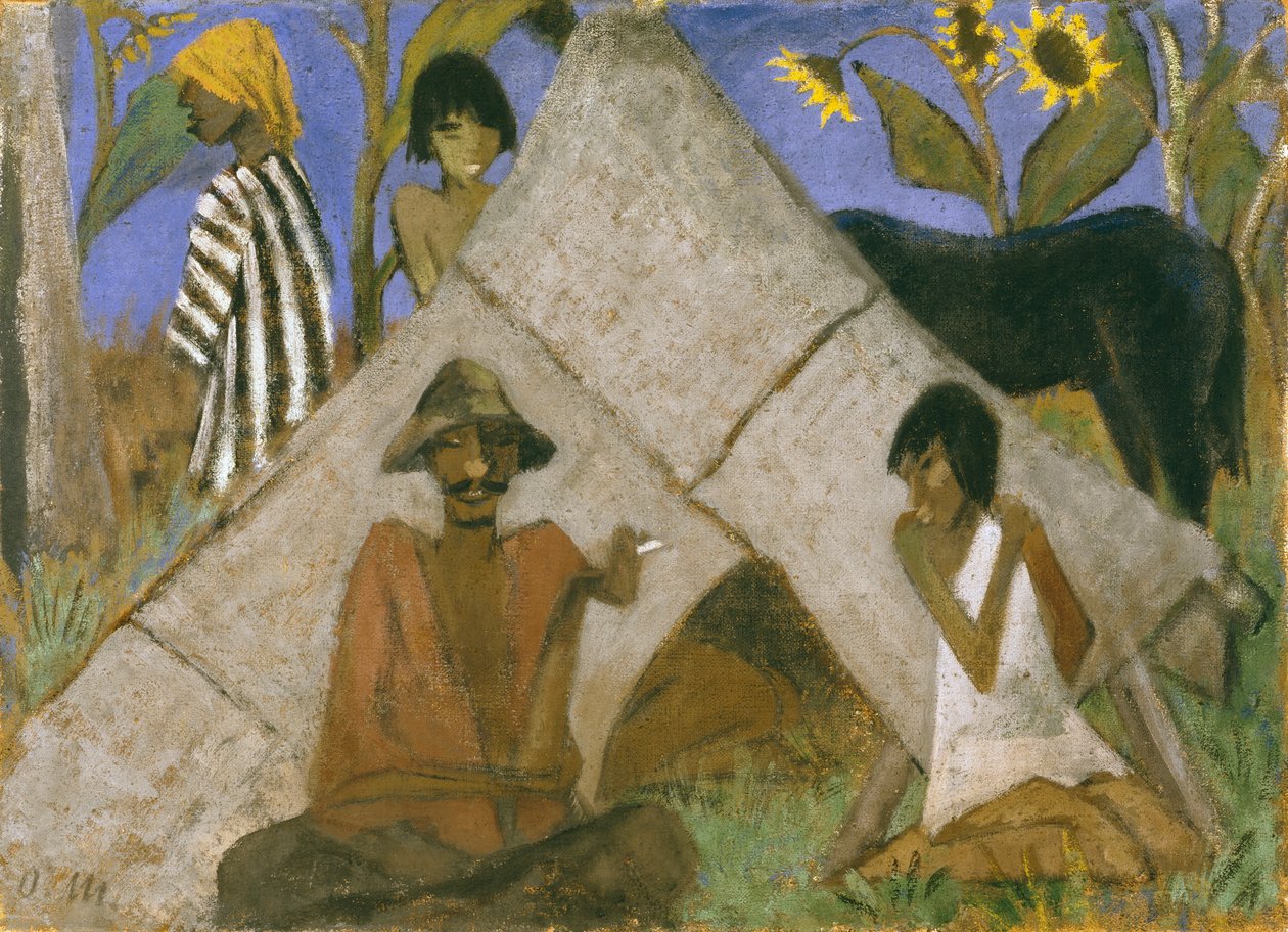 Çingene Kampı, c.1925 by Otto Mueller