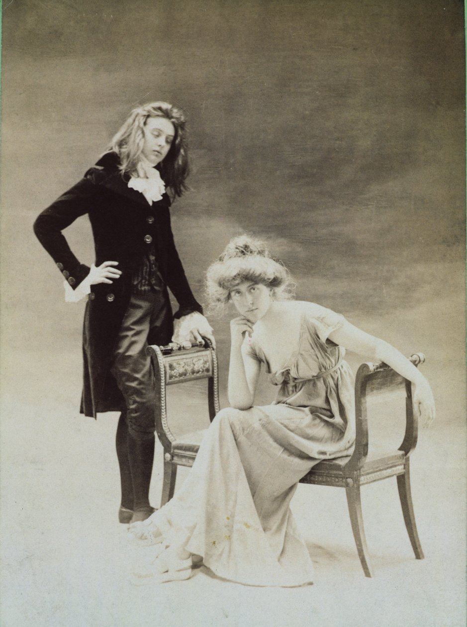 Nathalie Clifford Barney (1876-1972) ve Renee Vivien (1877-1909) 19. yüzyılın sonlarında by Otto Studio