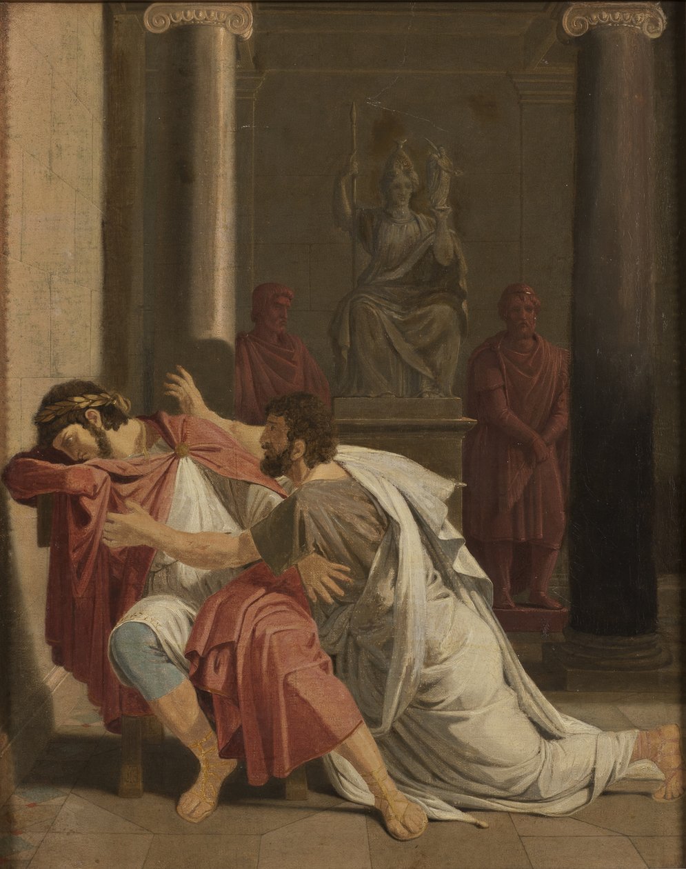 Burrhus, Neros Eğitmen, Egemen Lordunun Önünde Secde, 1816 by Otto Wallgren