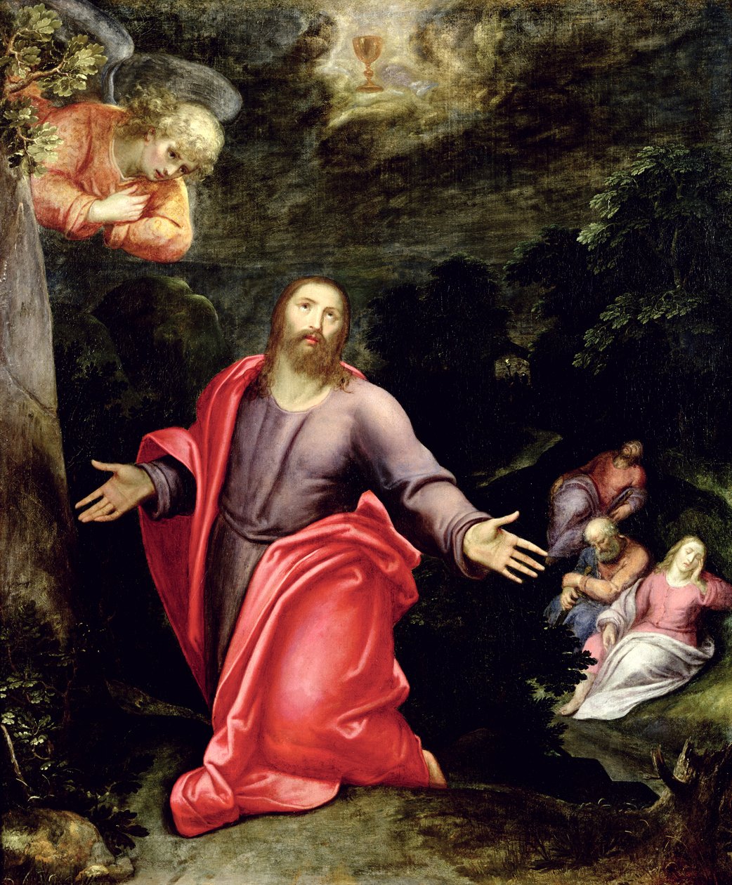 Zeytin Bahçesinde İsa, c.1590-95 by Otto van Veen