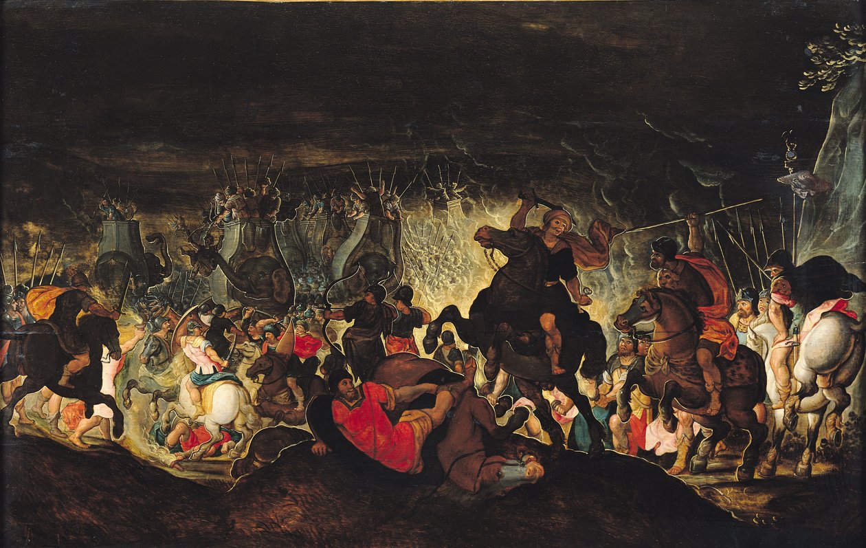 Zama Savaşı, MÖ 202, c.1585-90 by Otto van Veen