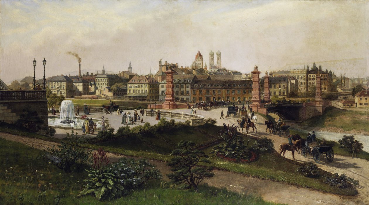 Münih üzerinden görünüm by Otto von Ruppert