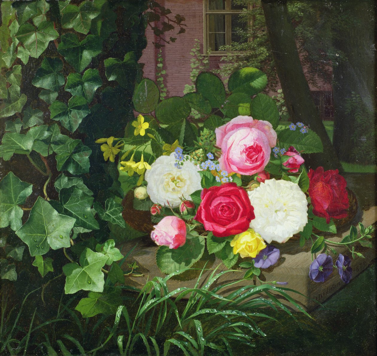 Taş Çıkıntıdaki Güller by Otto Didrik Ottesen