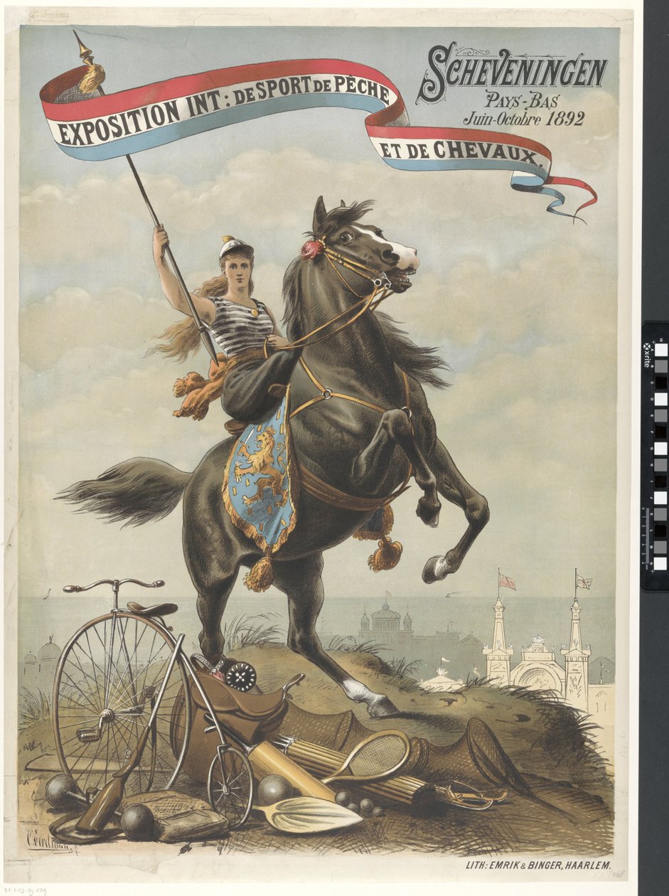 Uluslararası Sergi: Spor, Balıkçılık ve Atlar / Scheveningen Hollanda Haziran-Ekim 1892 (nesne üzerine başlık) by Otto Eerelman