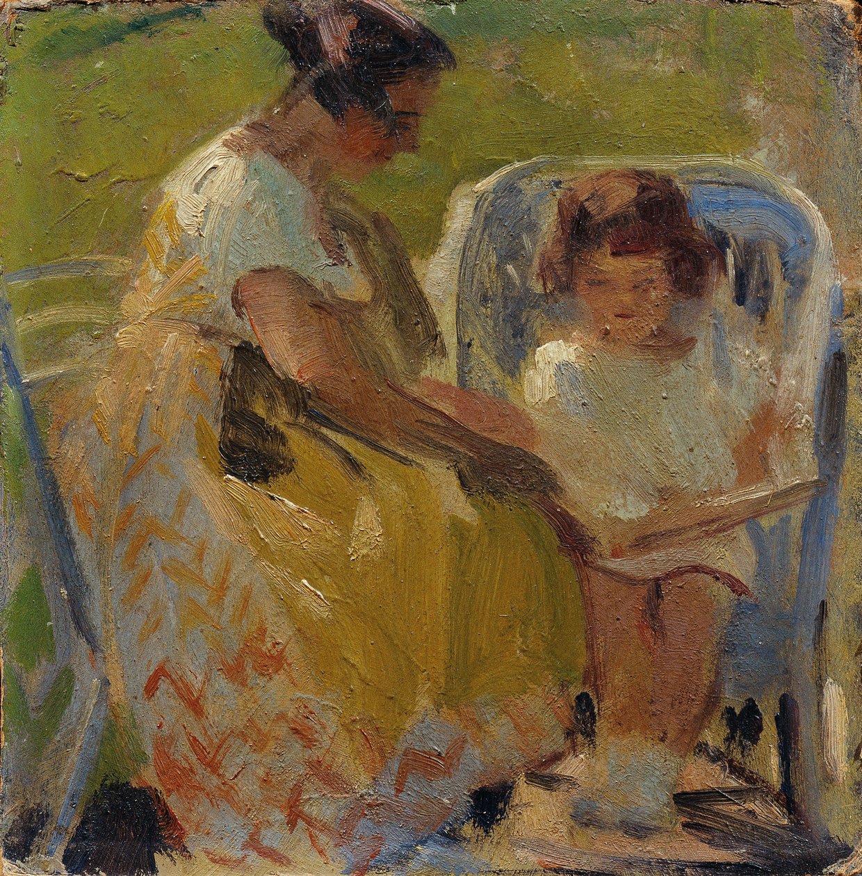 Elle Lanzer ve kızı Bettina by Otto Friedrich