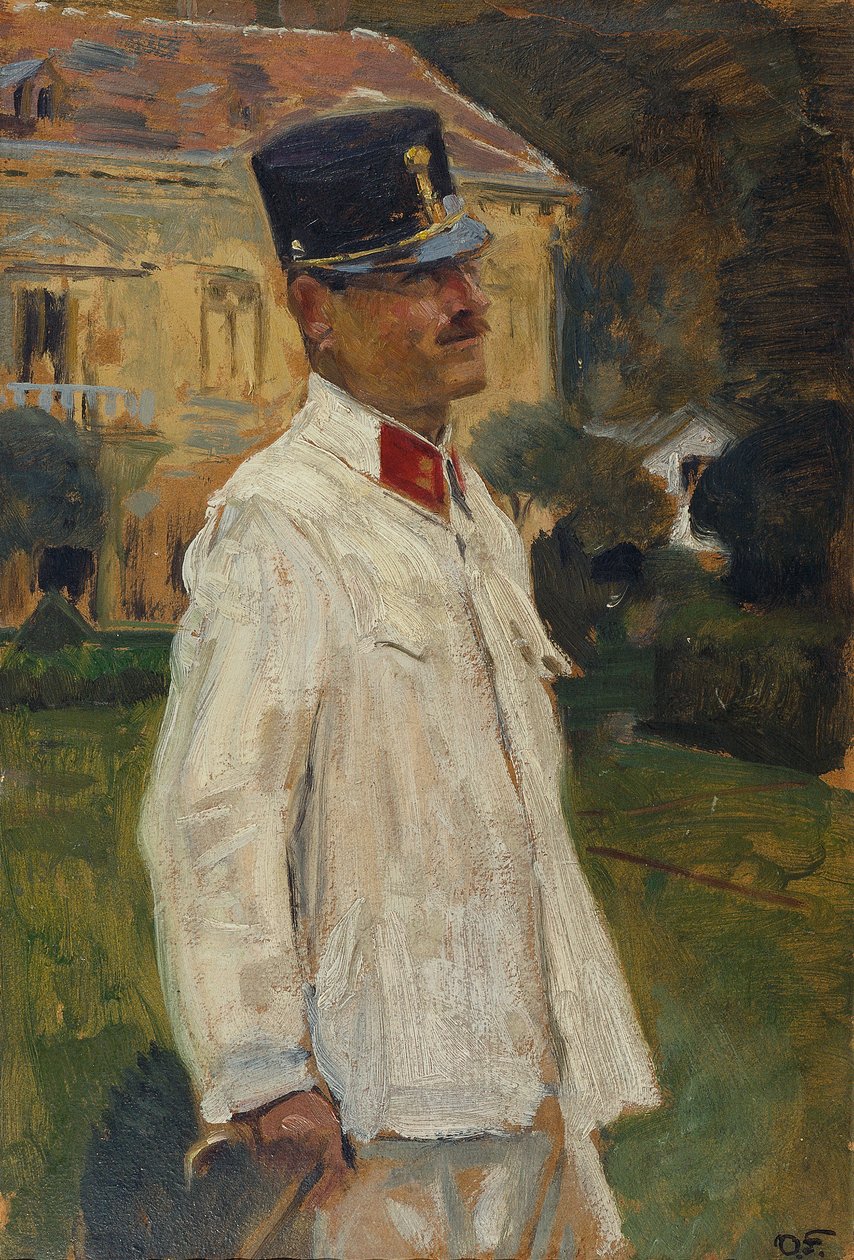 Heinrich (?) Gallia subay üniforması içinde by Otto Friedrich