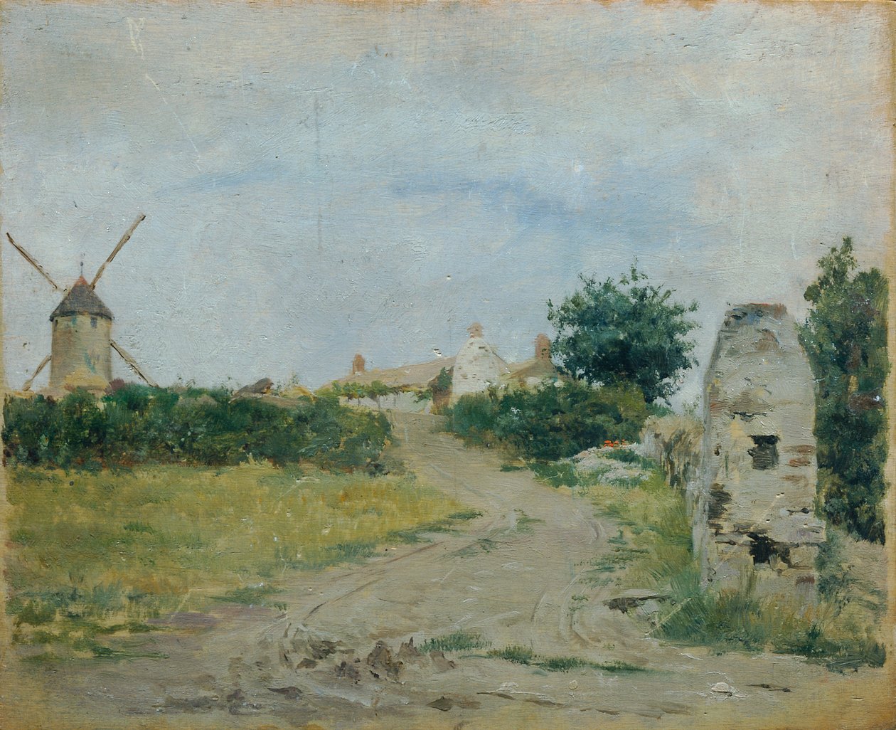 Yel değirmeni ile manzara by Otto Friedrich