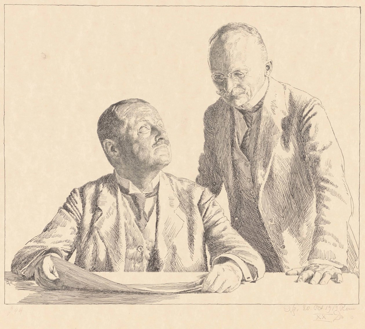 Koleksiyonerler Guido von Usedom ve Gustav von Houwald