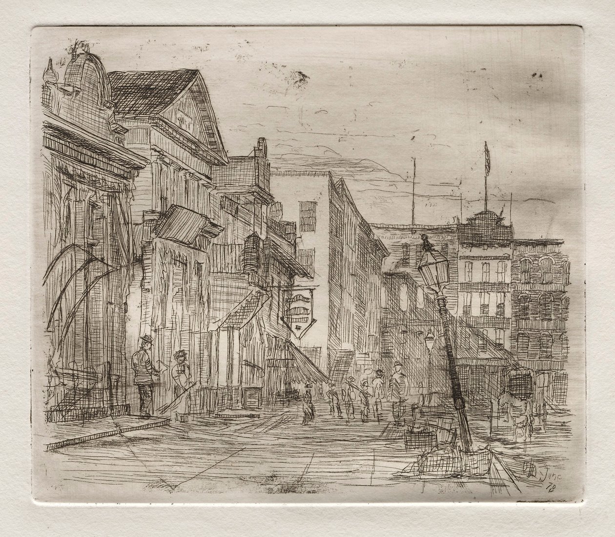 Güneybatı Köşesi, Halk Meydanı, Cleveland, 1878. by Otto H. Bacher