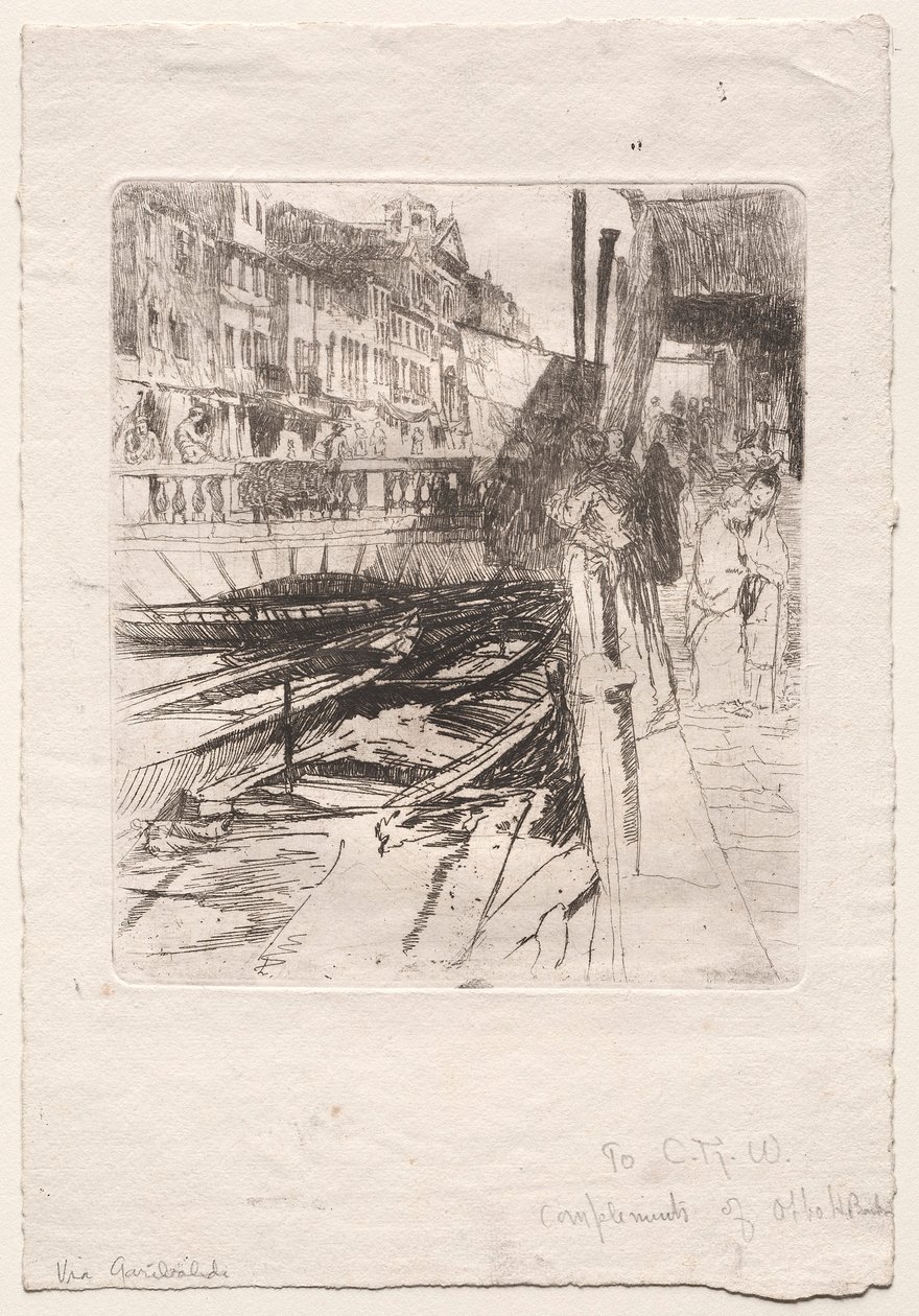 Via Garibaldi, 19. yüzyılın sonları ve 20. yüzyılın başlarında. by Otto H. Bacher