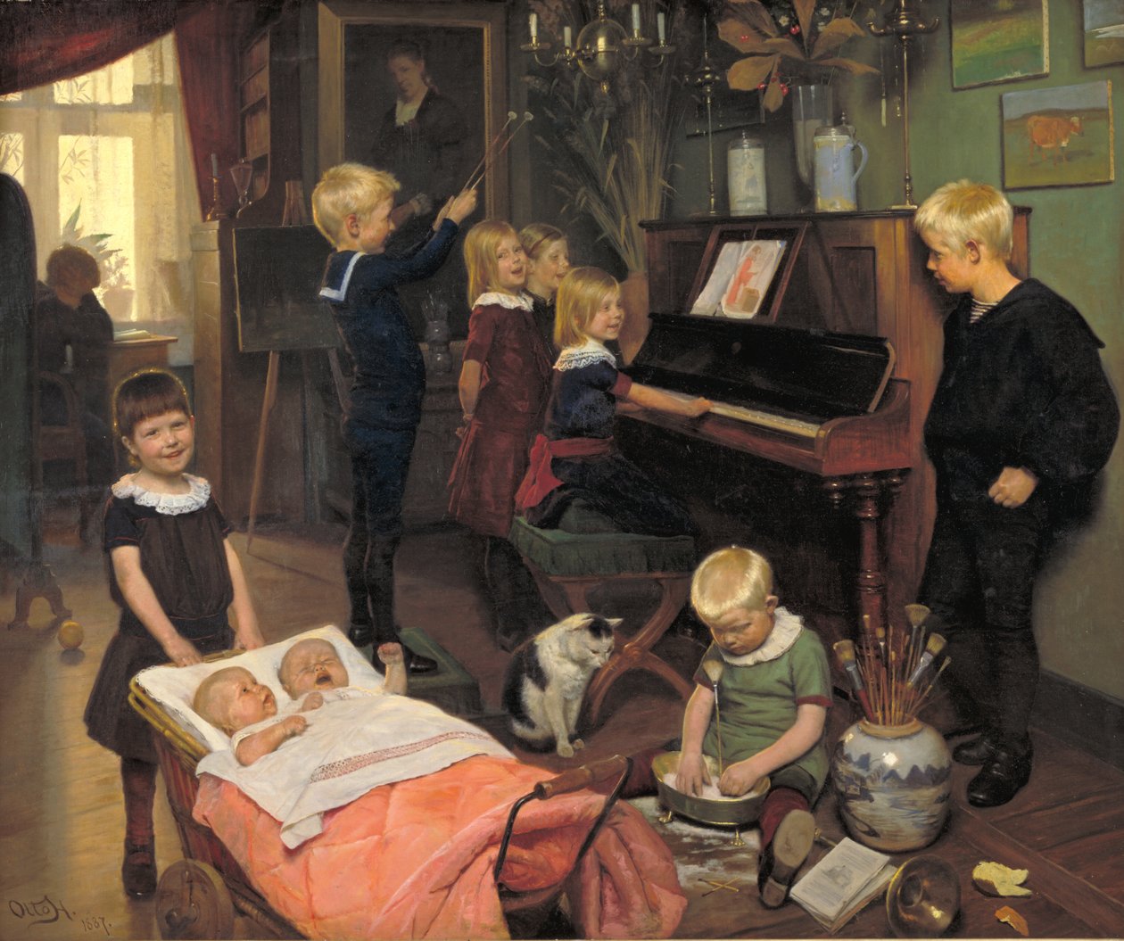 Bir Konser: Sanatçının Çocukları ve Oyun Arkadaşları by Otto Haslund