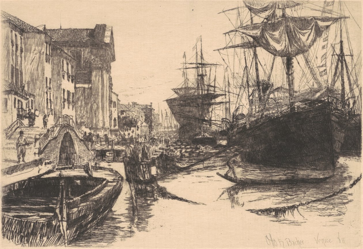 Venedik, 1880. by Otto Henry Bacher