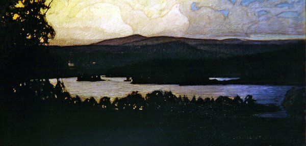 Takımadalardaki Kuzey Işıkları by Otto Hesselbom
