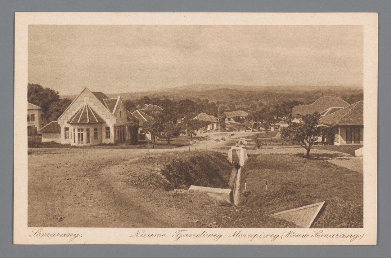 semarang. Yeni Tjandiweg-Merapiweg. (Yeni Semarang) by Otto Hisgen