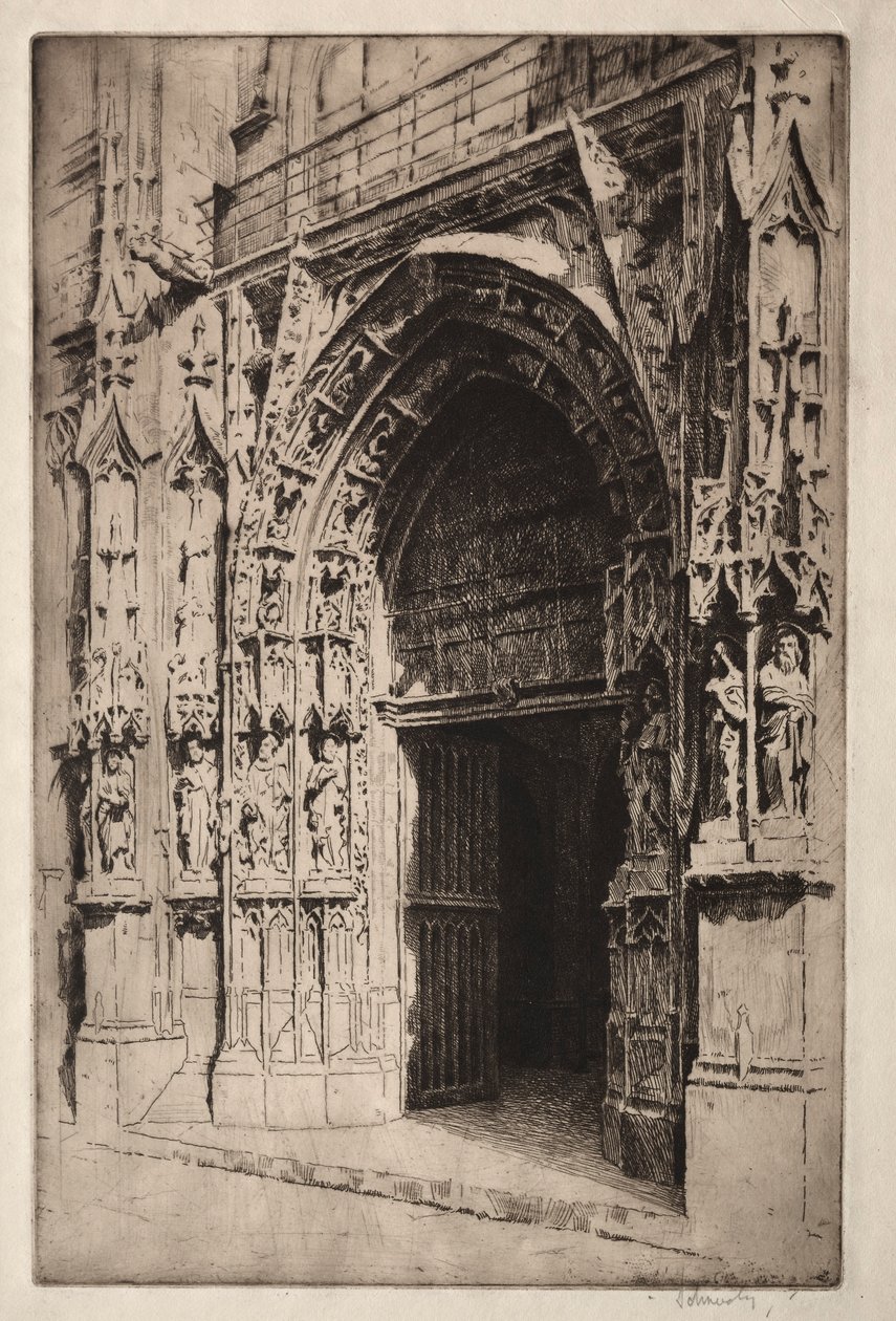 Portrail Central, Eglise St. Merri, Paris by Otto J. Schneider