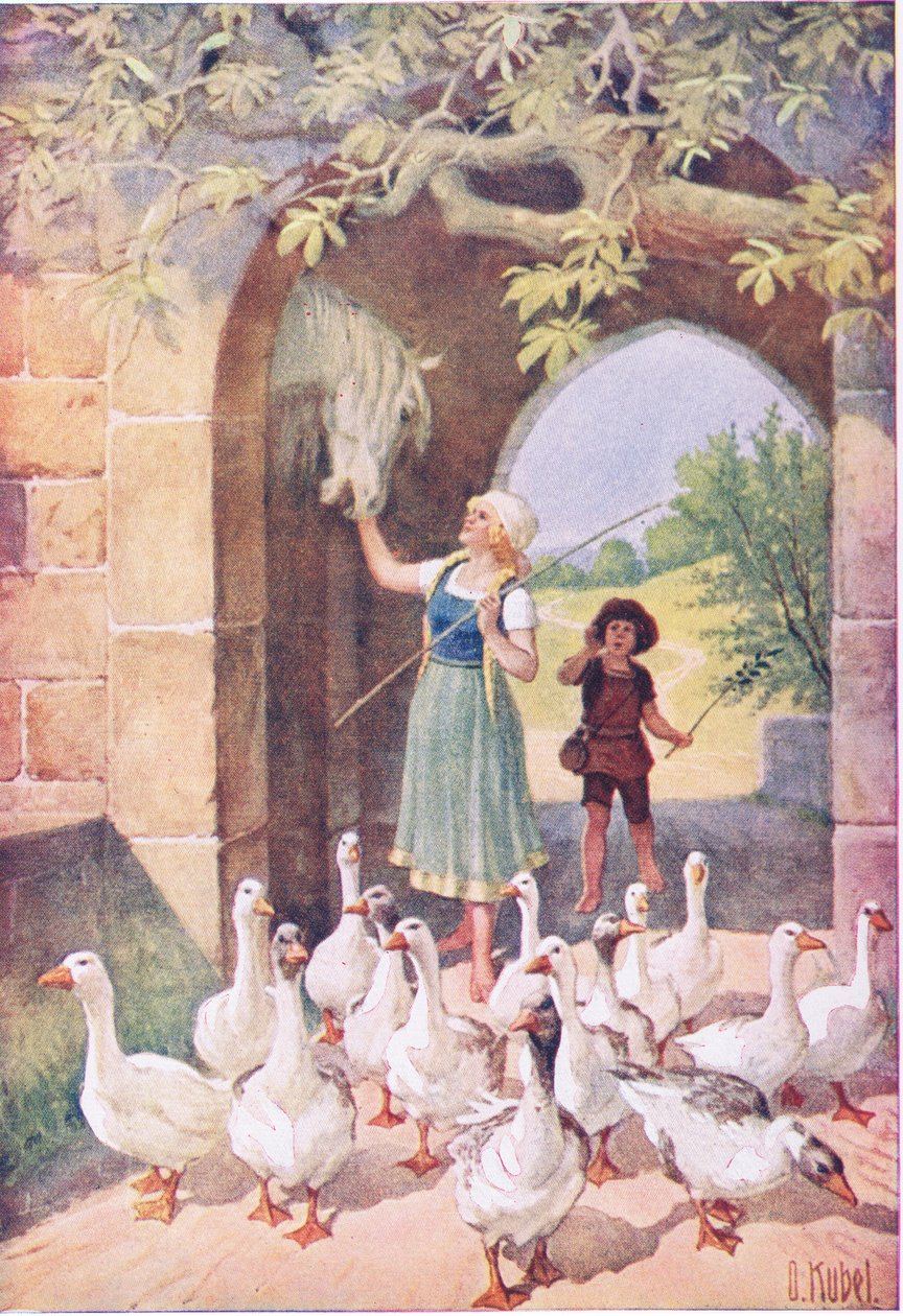 Kaz Kız (renkli taş) by Otto Kubel