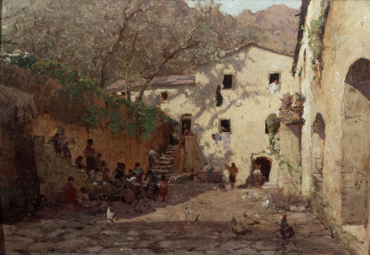 Gündelik Hayat, İtalya by Otto Ludvig Sinding